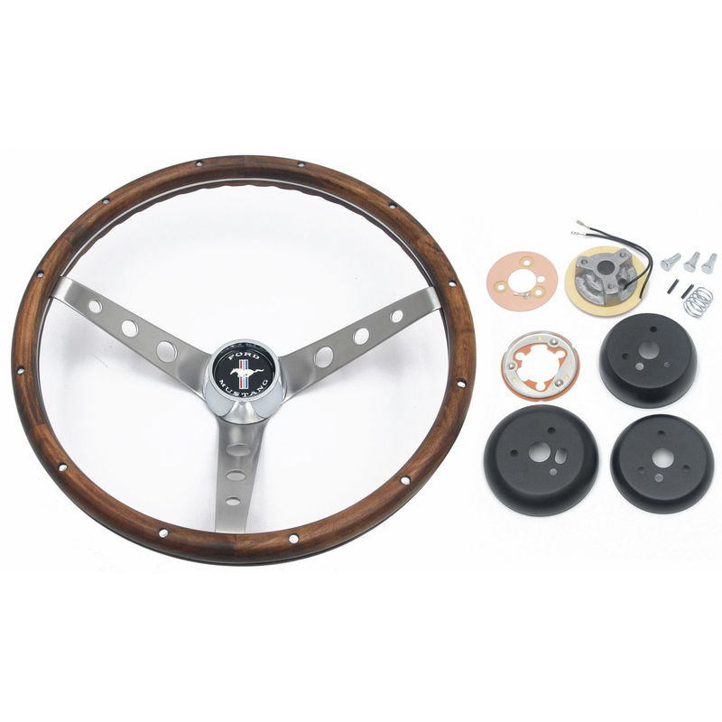 19651969 Mustang Grant Wood Steering Wheel Kit, w/Installation Kit